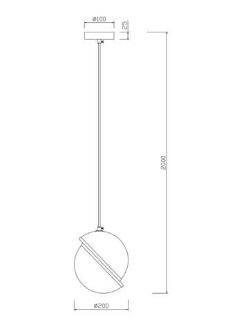 Подвесной светильник Freya Element FR5181PL-01CH
