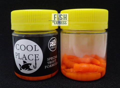 COOL PLACE ЛИЧИНКА(ЗИМА) FLOATING STRETCH цвет ОРАНЖЕВЫЙ 28мм/12шт в банке