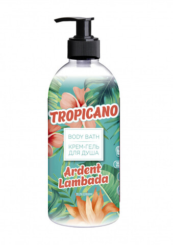 TROPICANO ARDENT LAMBADA крем гель для душа 600 мл