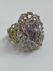 Аметист  (кольцо из серебра)