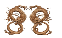 Два силиконовых молда Дракон левый и правый . Набор