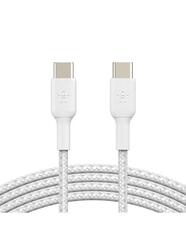 Кабель Belkin Cable 60W USB-C To USB-C плетеный 2.0 2шт, 1м, белый