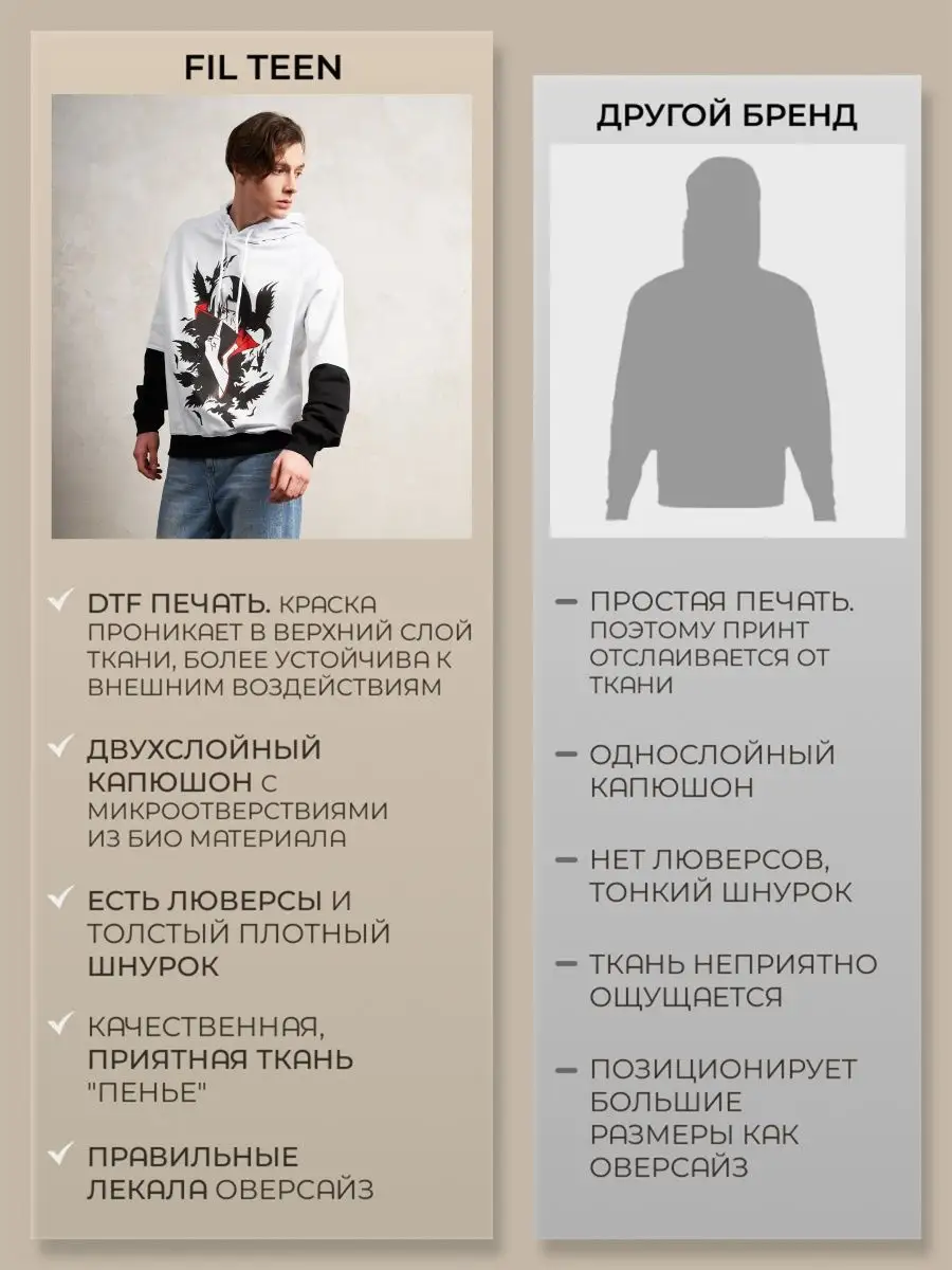 Худи женское мужское оверсайз с принтом аниме с капюшоном