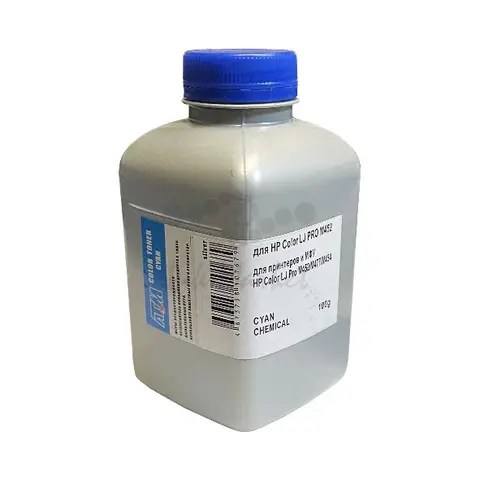 Тонер для HP Color LJ M452, M477, M454 - голубой 100 грамм Chemical Silver ATM