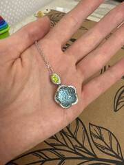 Комплект украшений из серебра серьги+кольцо+кулон Pasquale Bruni коллекция Ton Joli голубая вставка