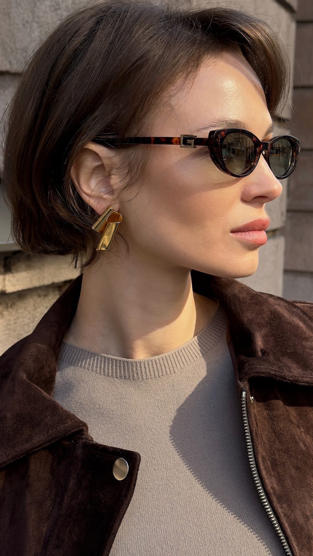 Серьги в виде стружки