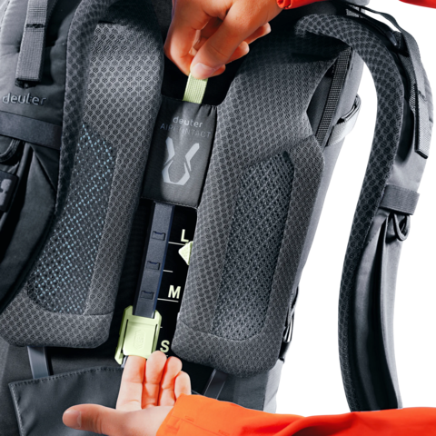 Картинка рюкзак туристический Deuter Aircontact Core 70+10 Black - 10