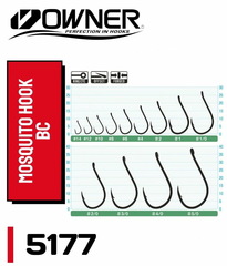 5177 № 10 Крючки OWNER Mosquito Hook / продажа от 5 уп.