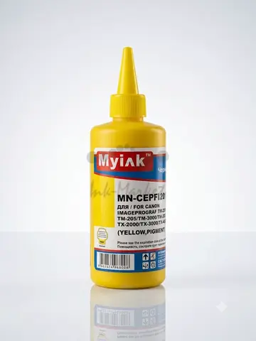 Чернила  CEPFI20Y MyInk для CANON (PFI-120 Bk) TM-200, TM-205, TM-300, TM-305, TM-250, TM-255, TM-350, TM-355 (250мл, yellow, Pigment)