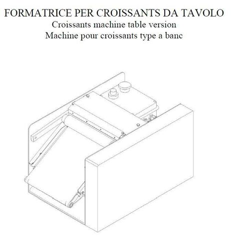 МАШИНА ДЛЯ ФОРМОВАНИЯ КРУАССАНОВ НАСТОЛЬНАЯ ROLLMATIC C00820