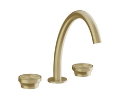 Gessi Origini 66014#727 Смеситель для раковины на 3 отверстия (латунь матовая/Brass Brushed PVD) фото