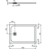 Душевой поддон 100х70 см Ideal Standard Ultraflat S K8218FV