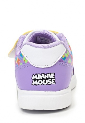 Кроссовки Минни Маус (Minnie Mouse) на липучке для девочек, цвет сиреневый. Изображение 3 из 8.