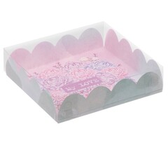 Коробка с PVC-крышкой 10,5×10,5×3см