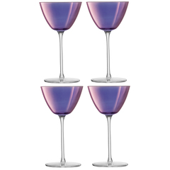 Набор бокалов для мартини Aurora, 195 мл, фиолетовый, 4 шт., фото 1