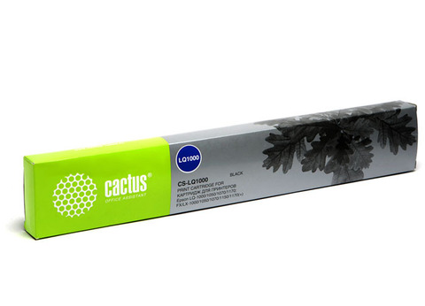 Матричный картридж Cactus CS-LQ1000 (S015022) черный для Epson LQ-1000, 1050, 1070, 1170, FX, LX-1000, 1050, 1070, 1150, 1170