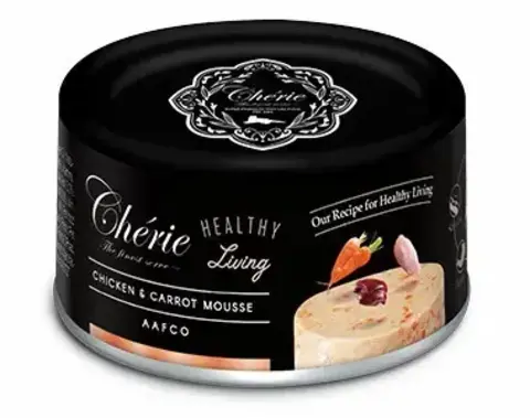 Pettric Cherie Healthy Living влажный корм для кошек (курица с морковью) мусс 80 гр