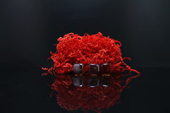 Бумажный наполнитель. Кирпично-красный