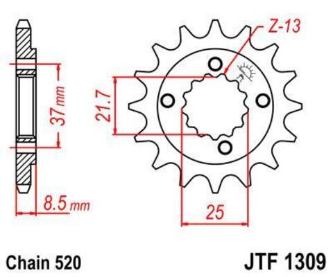 Звезда ведущая JTF1309 15