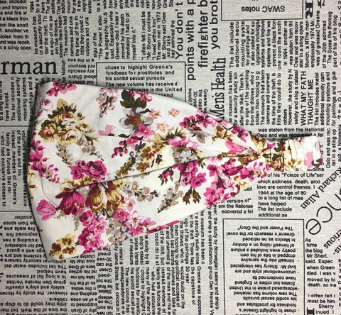 Летняя косынка - бандана с цветочным принтом