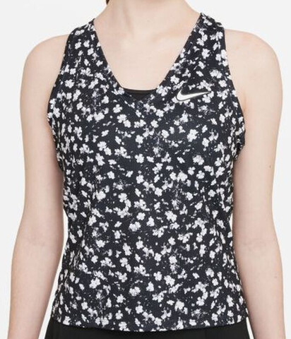 Топ теннисный Nike Court Dri-Fit Victory Tank Printed W - black/white