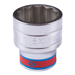 KING TONY (433036S) Головка торцевая стандартная двенадцатигранная 1/2", дюймовая 1-1/8"