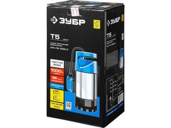 ЗУБР 1000 Вт, дренажный насос с большим напором, корпус из нержавеющей стали, Профессионал (НПЧ-Т5-1000-С)