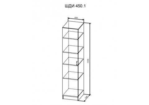 ШДИ 450.1 шкаф DIAMANTE