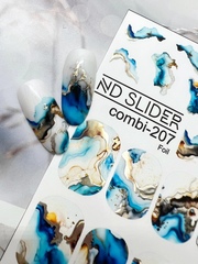 Слайдер-дизайн Nail Design  combi-207 (золото)