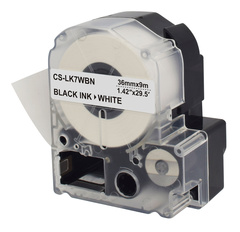 Картридж ленточный Cactus CS-LK7WBN черный для Epson LW1000P, Z700, Z900