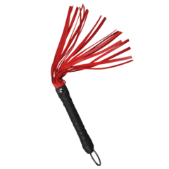 Плетка красная, ручка черная (30 см.)
