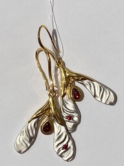 Крылатки (серьги из серебра)