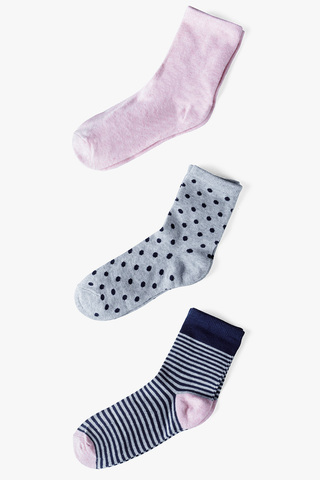 Носки (3 пары) для девочек 5.10.15