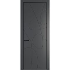 Межкомнатная дверь эмаль Profil Doors 6PA графит глухая
