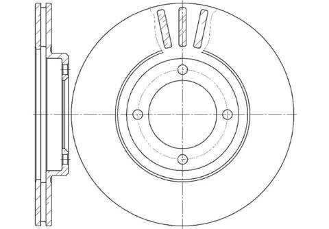 Диск тормозной вентилируемый G-brake  GR-02501