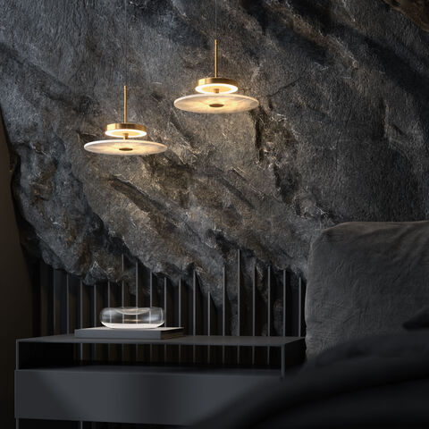 Подвесной светодиодный светильник Eurosvet Thasos 40342 LED латунь