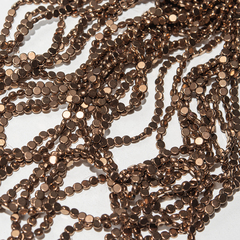 Гематин (гематит), монетка 4*2мм, оттенок "Бронза"