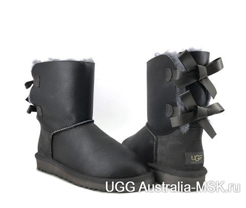 UGG Bailey Bow  Grey