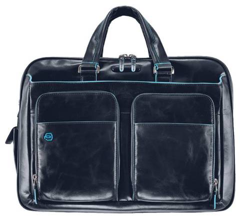Сумка Piquadro Blue Square, синий, кожа натуральная (CA2765B2/BLU2)