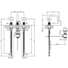 Gessi INCISO Смеситель для раковины на 3 отверстия с донным клапаном, излив 140мм, h=145мм, цвет: хром 58111#031