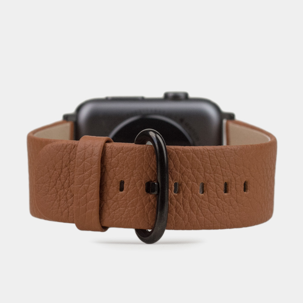 Ремешок кожаный для Apple Watch 40/41mm Classic цвета карамель