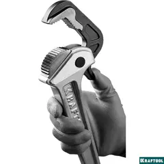 KRAFTOOL MASTERGRIP, 1.5?, 18 - 51 мм, 330 мм, быстрозажимной трубный ключ (27365-14)
