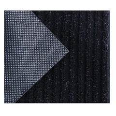 70-1-696 Коврик грязезащитный Ребро ПВХ, полиэстер, чёрный, 60х90см (РемоКолор)