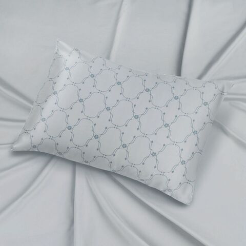 Наволочка 50x70 Mollen Узор светло-серая хлопковая