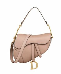 Сумка Dior Saddle с ремнем розовый
