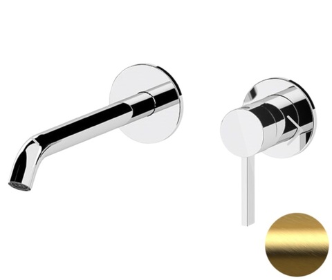Remer MC15PLBG Смеситель для раковины Remer Metrica MC15PLBG, золото брашированное
