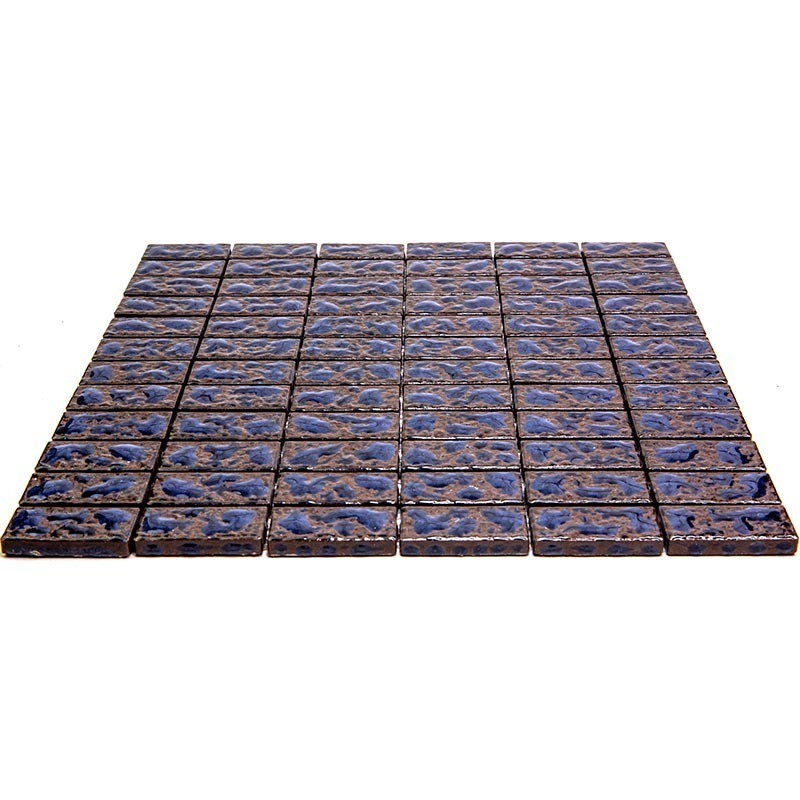 Brick-6-4 Испанская керамическая мозаика Gaudi Brick черный темный прямоугольник