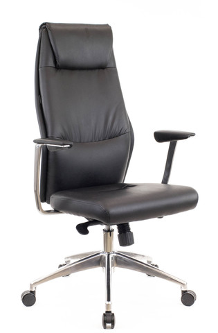Кресло для руководителя Everprof London Экокожа Черный 129*49*48 Полированный алюминий Механизм качания с асинхронным отклонением сидения и спинки в соотношении 1:3, а также фиксацией кресла в нескольких положениях.