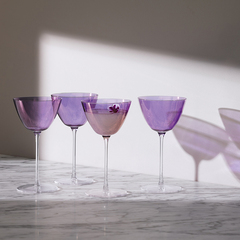 Набор бокалов для мартини Aurora, 195 мл, фиолетовый, 4 шт., фото 5
