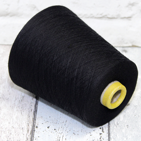 Меринос (40%) с хлопком EMILCOTTONI / REALWOOL 2/50 черный
